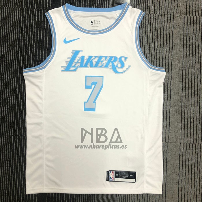 Camiseta Los Angeles Lakers Carmelo Anthony NO 7 Ciudad 2020-21 Blanco